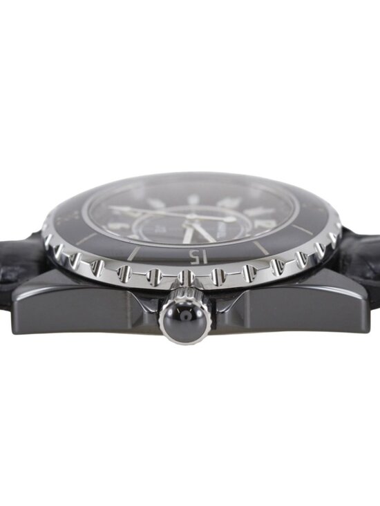 Chanel 33 Ceramic Leather Quartz Analog Display Black Dial Watch main image 6